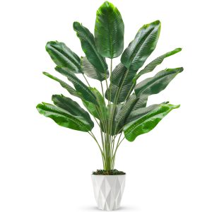 Der Rose Bird Of Paradise 28 Inch Artificial Plant In Pot-Oakwood Garden centre